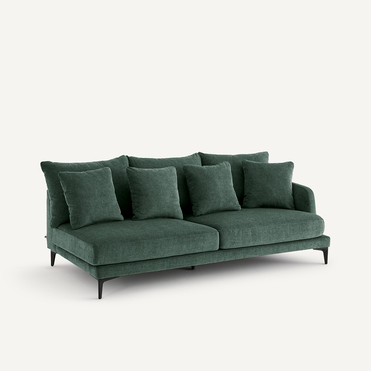 Mezzo divano 3 posti in poliestere misto, MODERNISTE, design Emmanuel Gallina verde acqua, AM.PM X EMMANUEL GALLINA