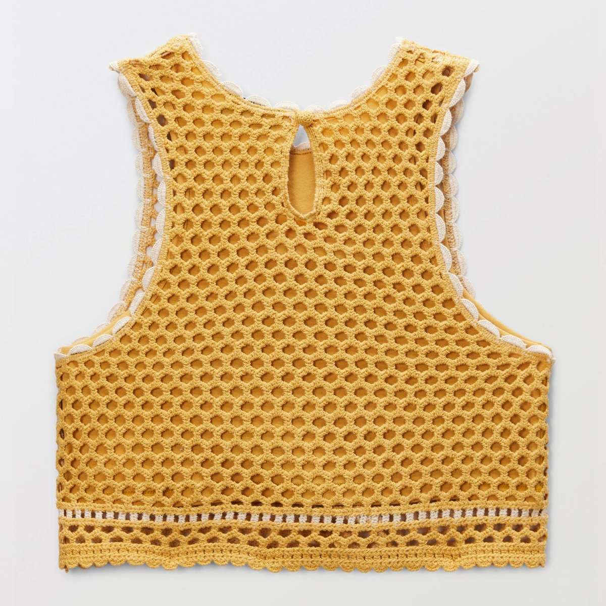 Top en crochet pastille, MONOPRIX