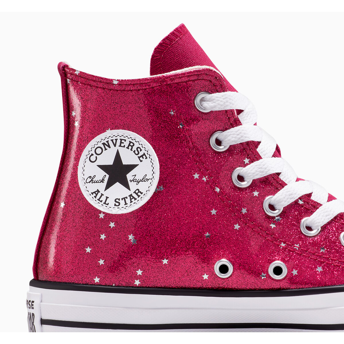 Kids Chuck Taylor All Star Varsity Glitter Trainers berry, CONVERSE