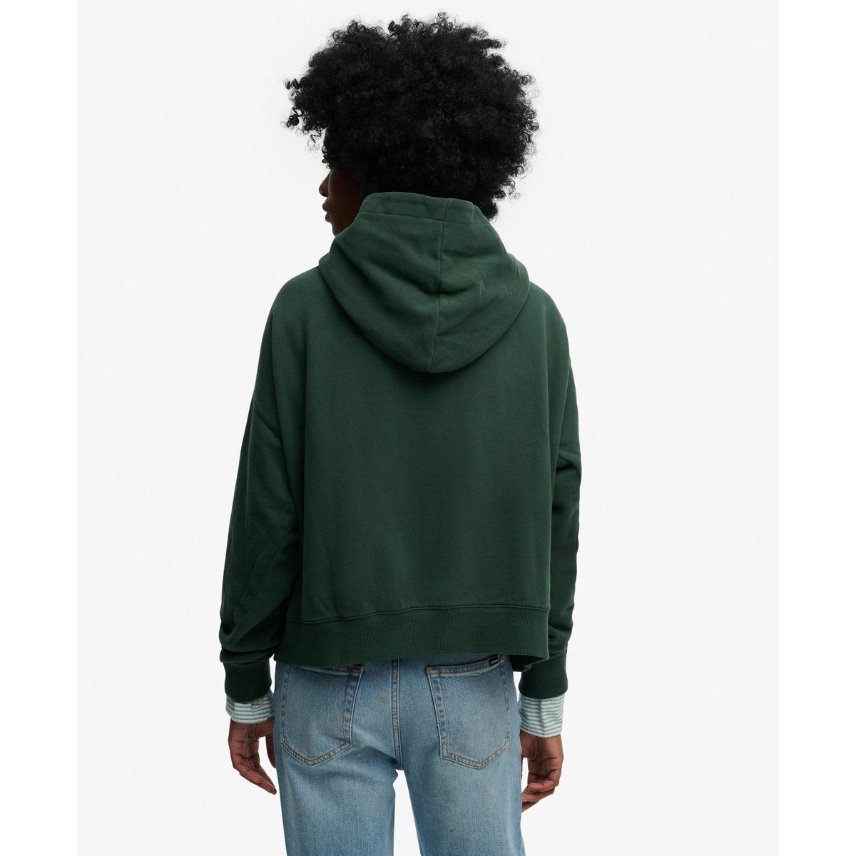 Sweat à capuche Athletic Essentials Décontracté vert émail, SUPERDRY