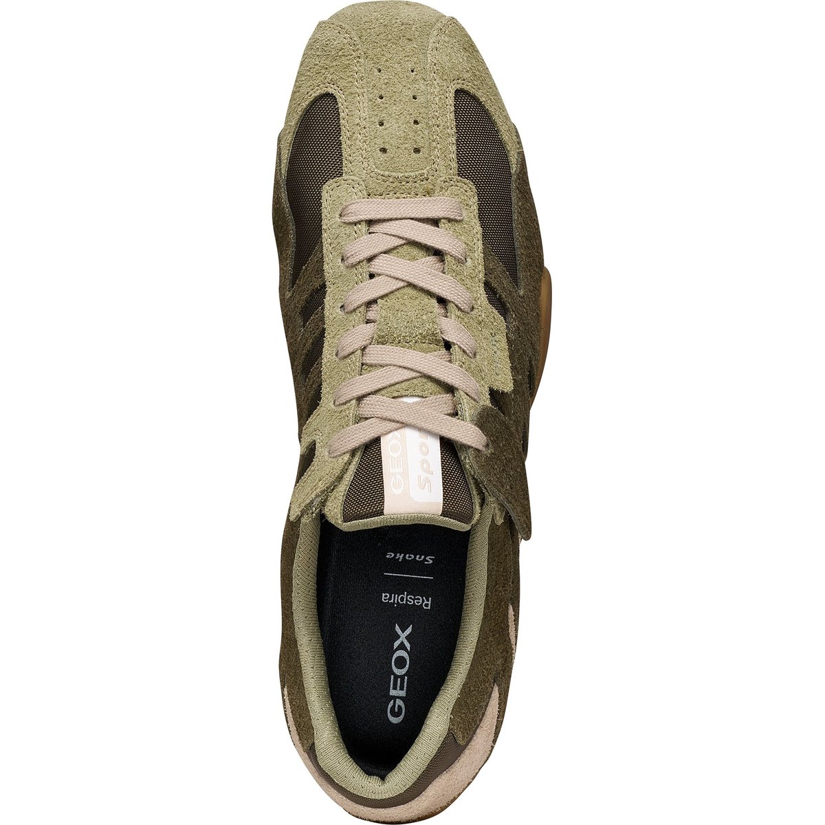 Baskets U SNAKE vert sauge/vert militaire, GEOX