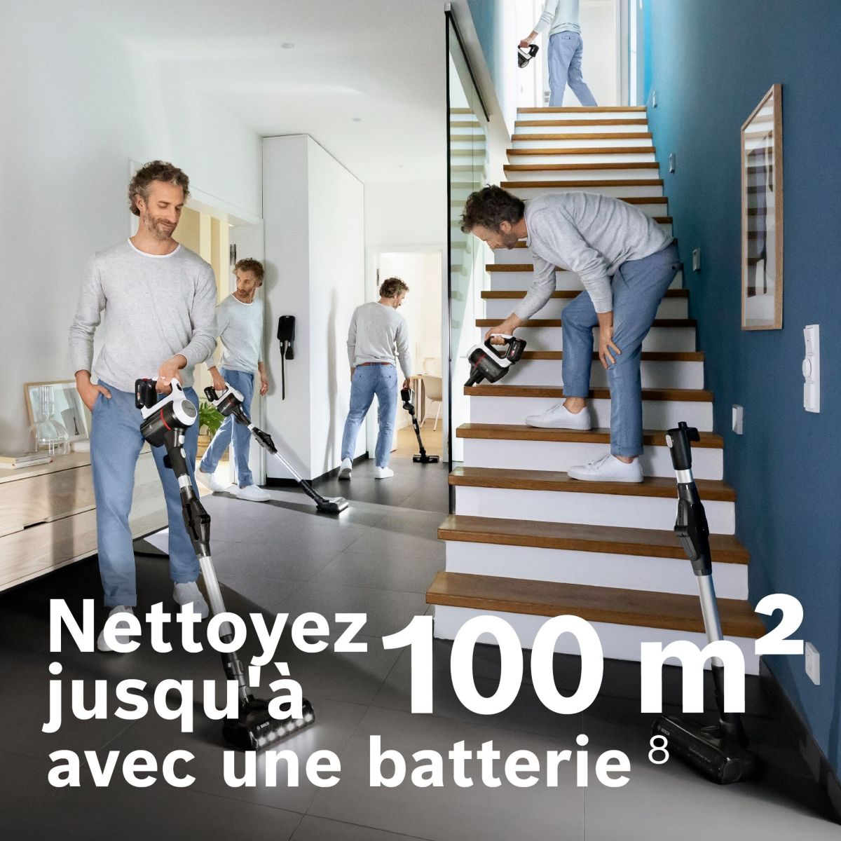 Aspirateur balai Unlimited 7 BCS711XXL blanc, BOSCH
