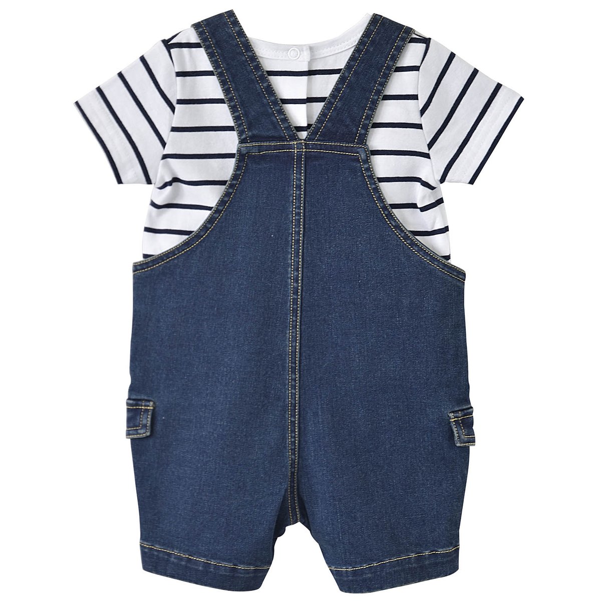 Ensemble salopette garÇon jean bleu, SUCRE D'ORGE