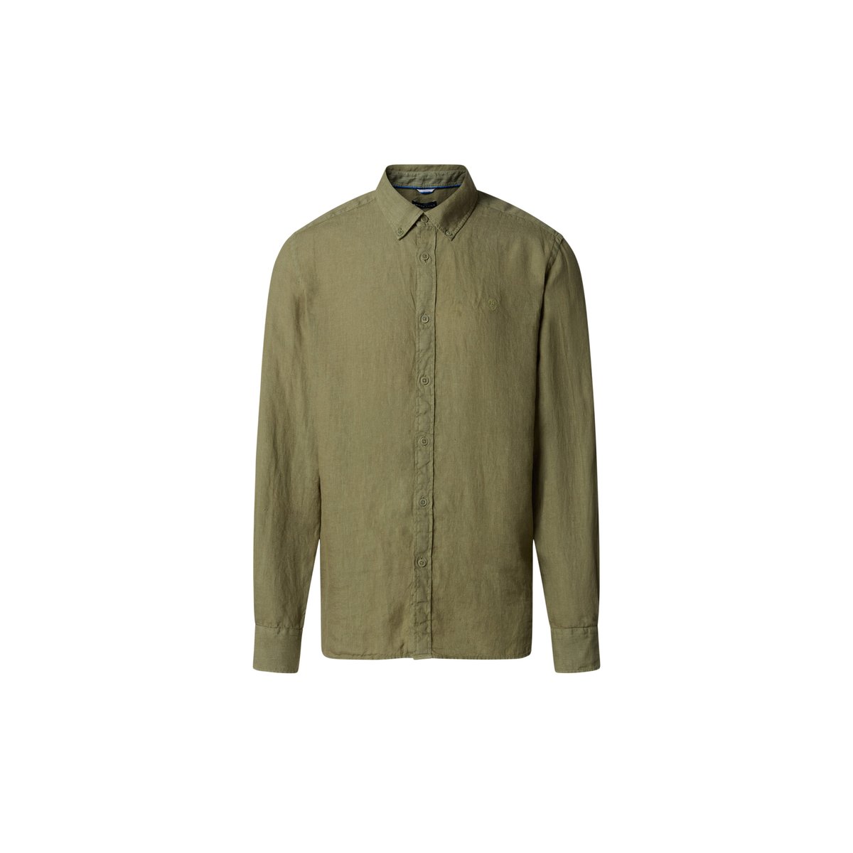 Chemise en lin teinte à la teinture vert foncé, NORTH SAILS