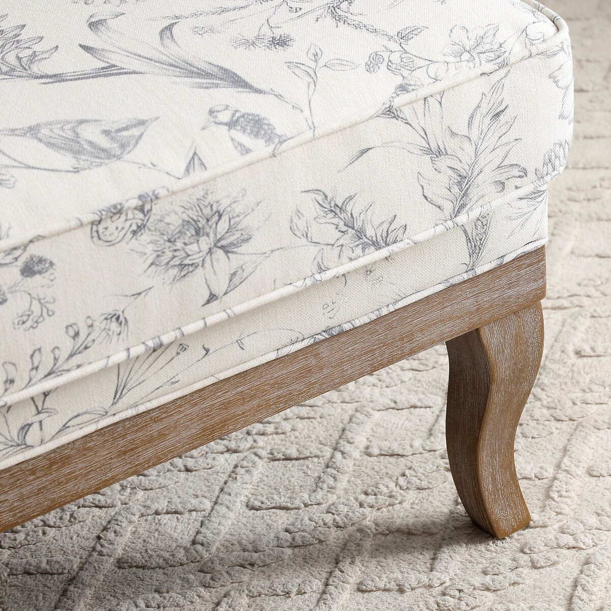Oakley Floral Linen Armchair beige/floral print, SO'HOME