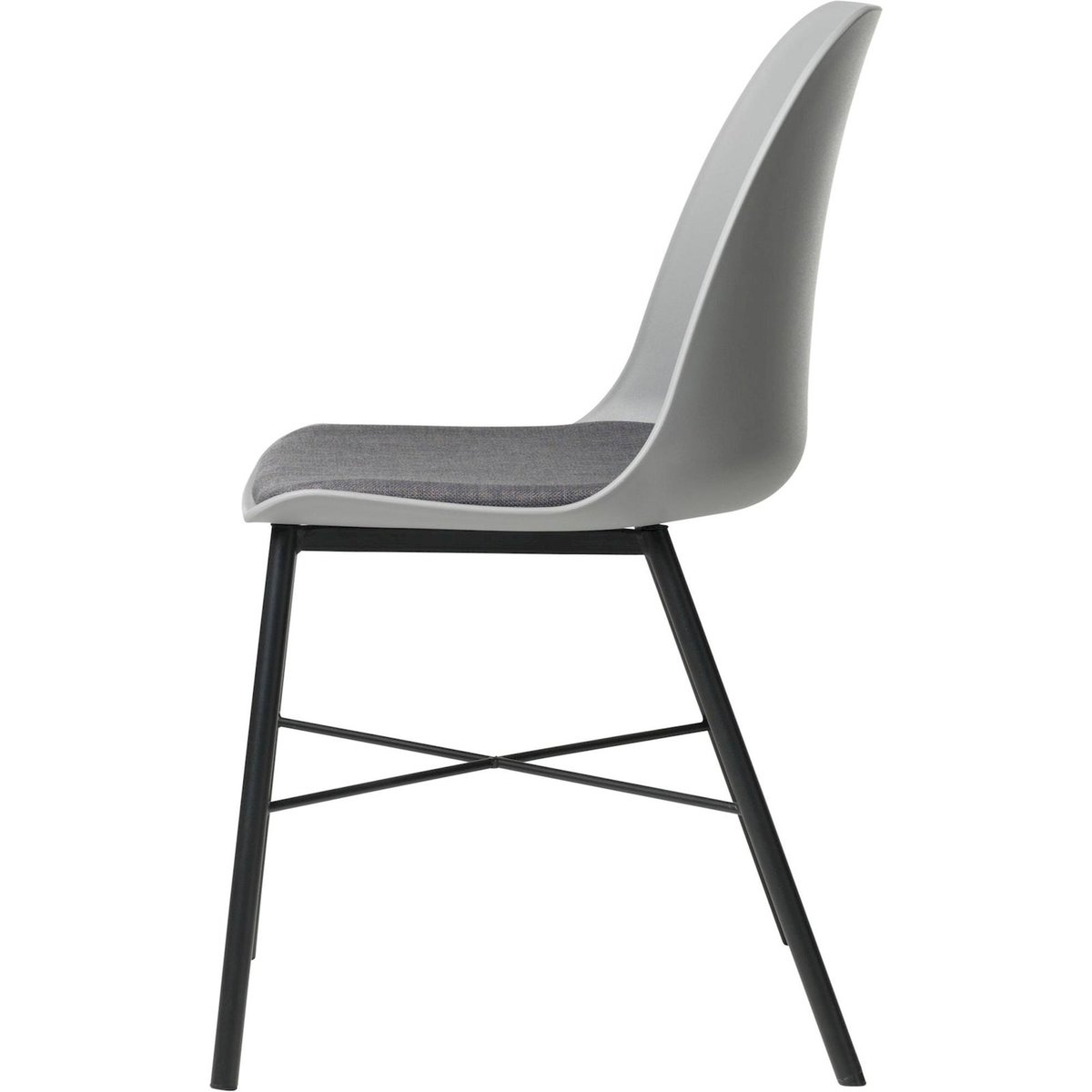 Chaise design tissu collection WHISTLER blanc, RECOLLECTION