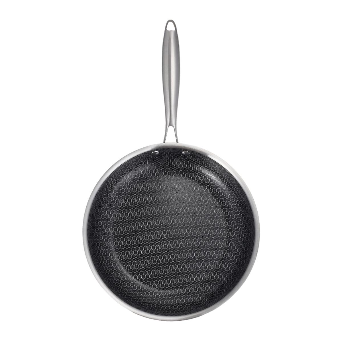 Poêle 28cm triplex - "BlackSteel" couleur unique, LAGUIOLE CUISSON