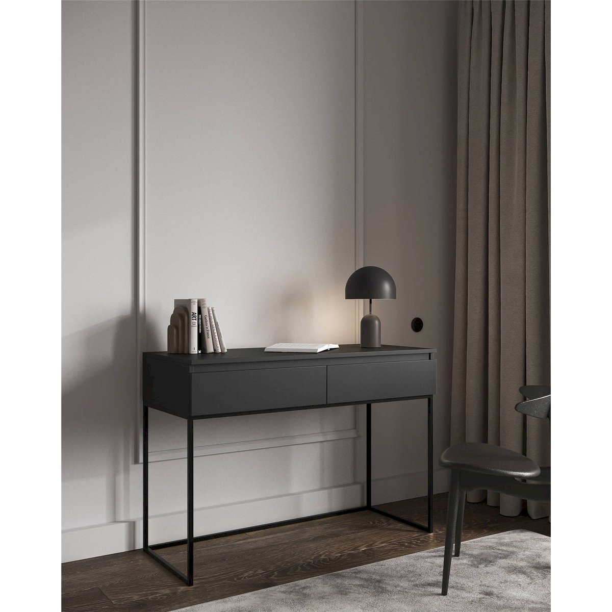 Bureau coiffeuse collection BEMMI noir, RECOLLECTION
