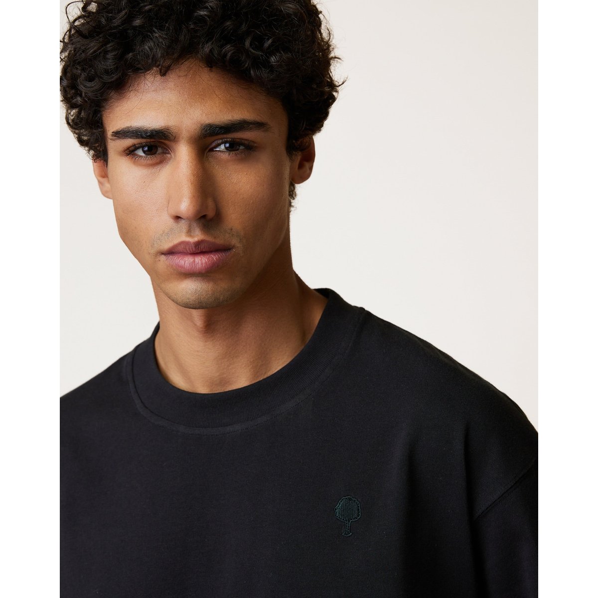 T-shirt en maille noir, FAGUO