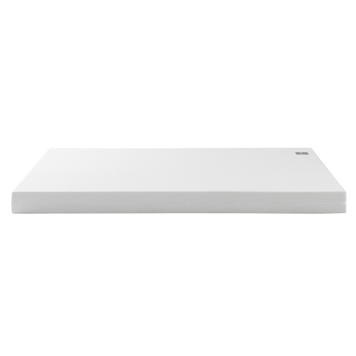 Ensemble matelas mousse, sommier et pieds Aurore 100 blanc, SOMEO