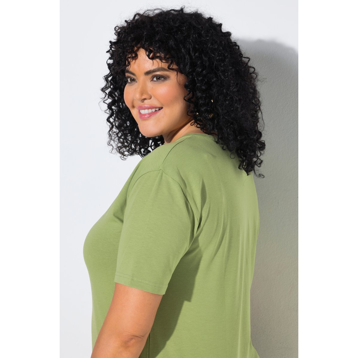 T-shirt oversize vert gazon, ULLA POPKEN