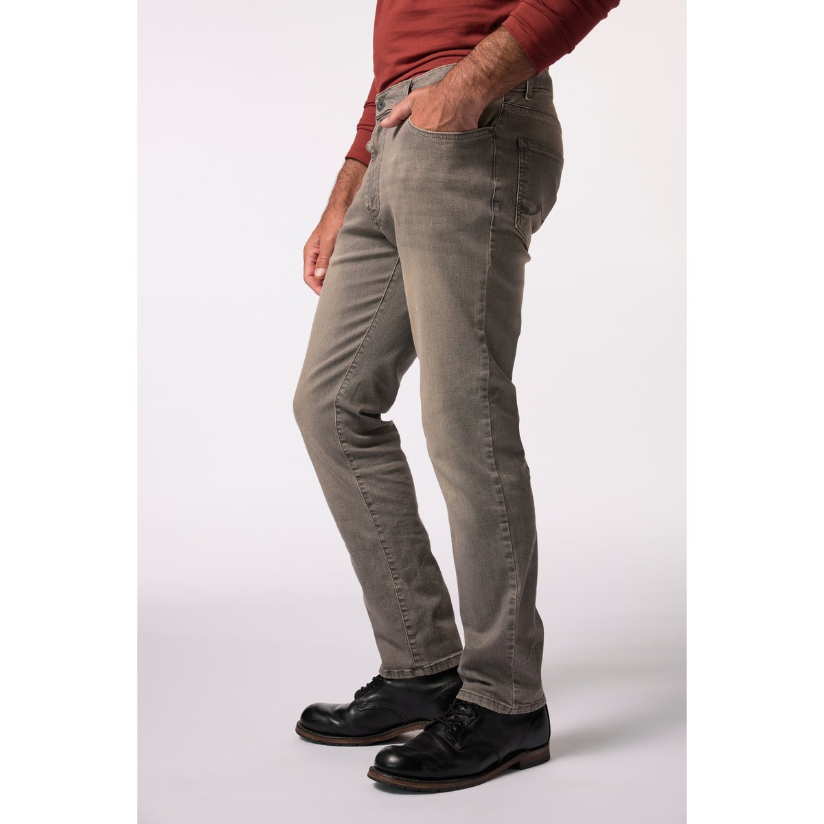 Jean. Coupe Straight Fit et finition jean gris, JP1880
