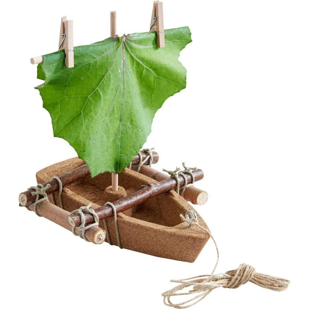Kit d'assemblage Bateau en liège beige, HABA