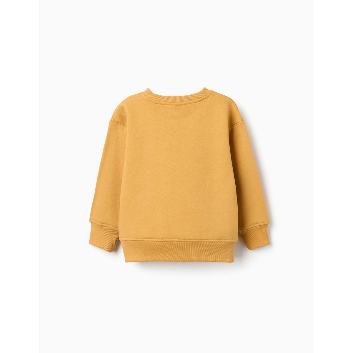 Sweat en coton peigné avec imprimé en relief jaune, ZIPPY