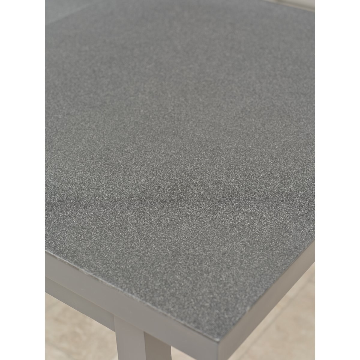 Ensemble repas de jardin 4 places en aluminium DANIA gris anthracite, DCB GARDEN
