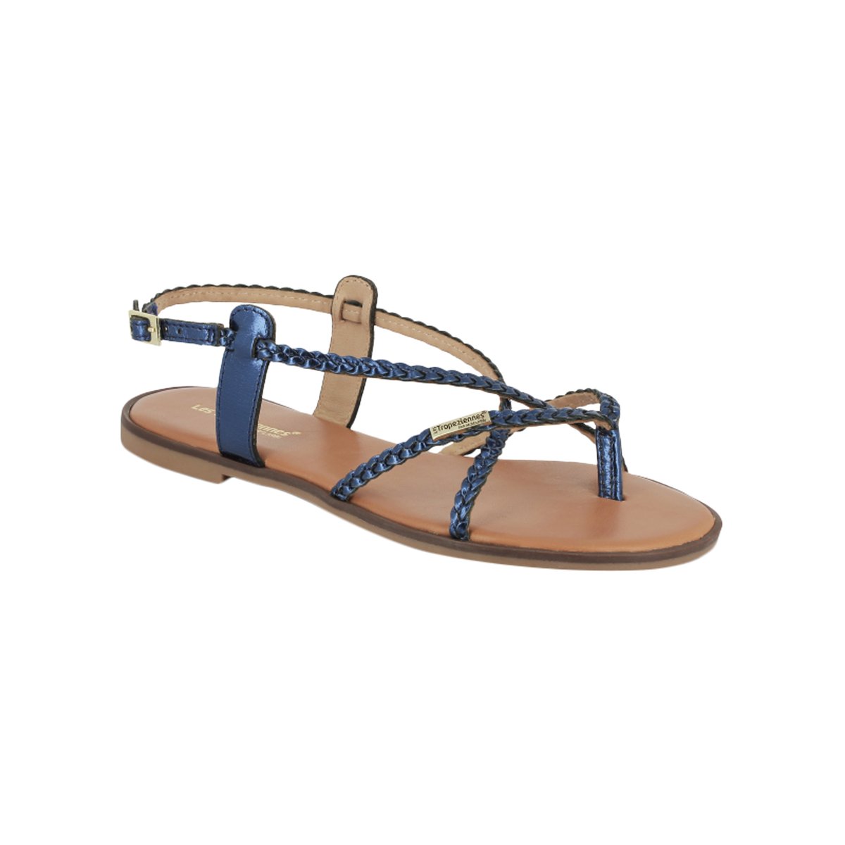 Sandales Cuir Les Tropeziennes Halfonzo marine-metal, LES TROPEZIENNES PAR M.BELARBI