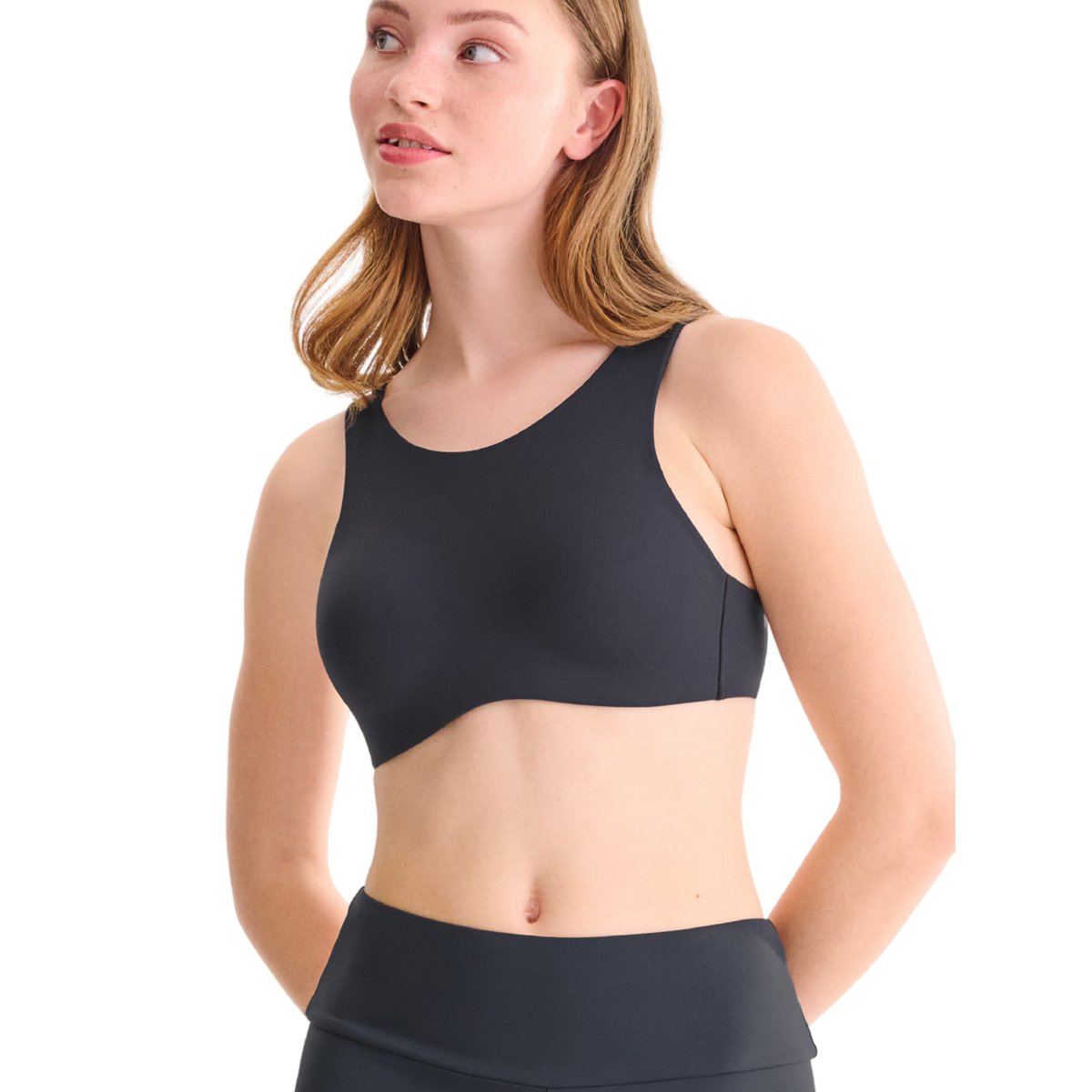 Soutien-gorge brassière de sport préformée sans armatures FREE MOVE gris, LISCA