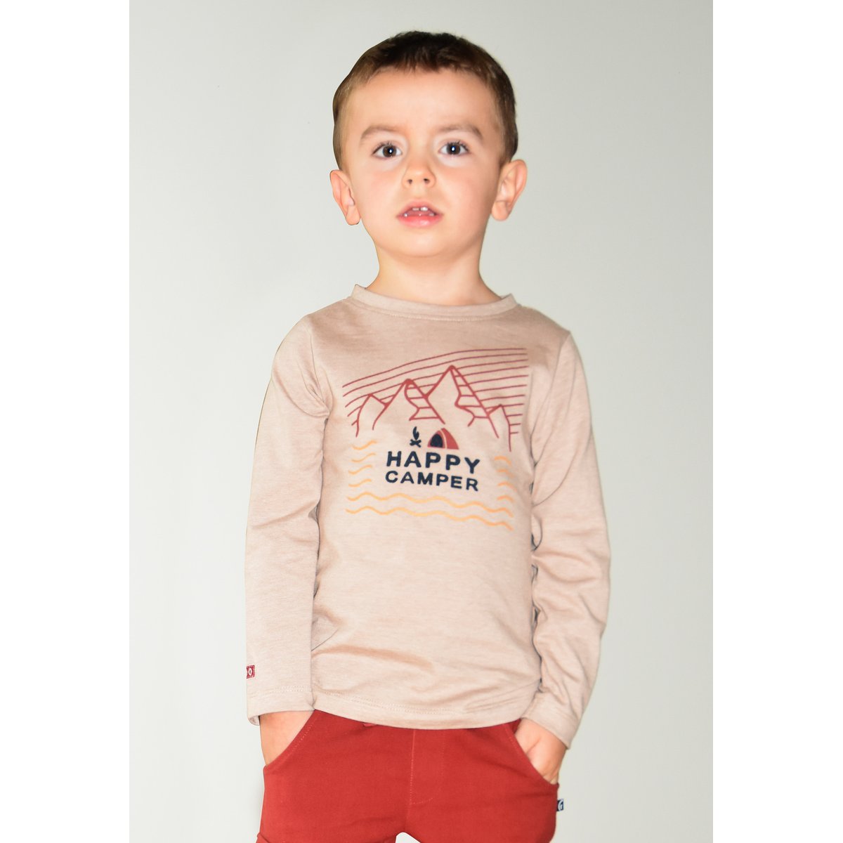Tshirt manches longues patrick beige, SUCRE D'ORGE