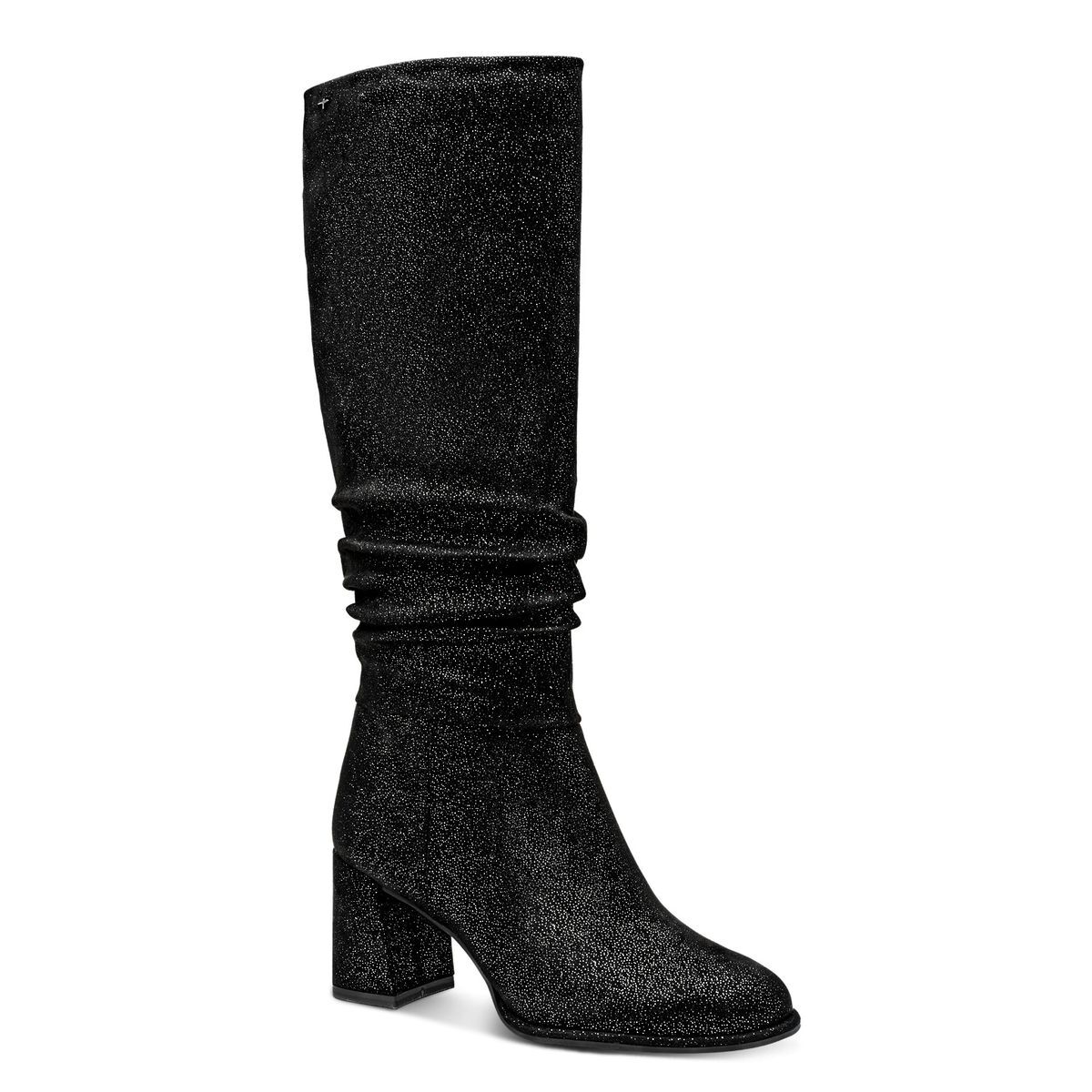 Bottes talon bloc noir structuré, TAMARIS