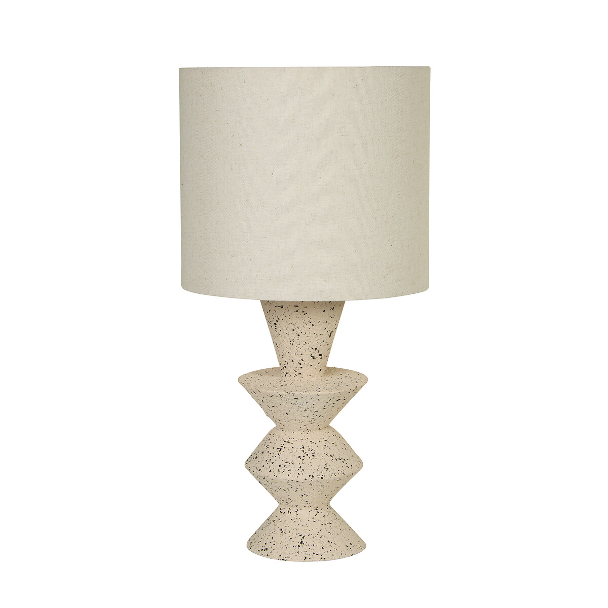 Campo Stoneware Table Lamp with Neutral Shade multi-coloured, SO'HOME