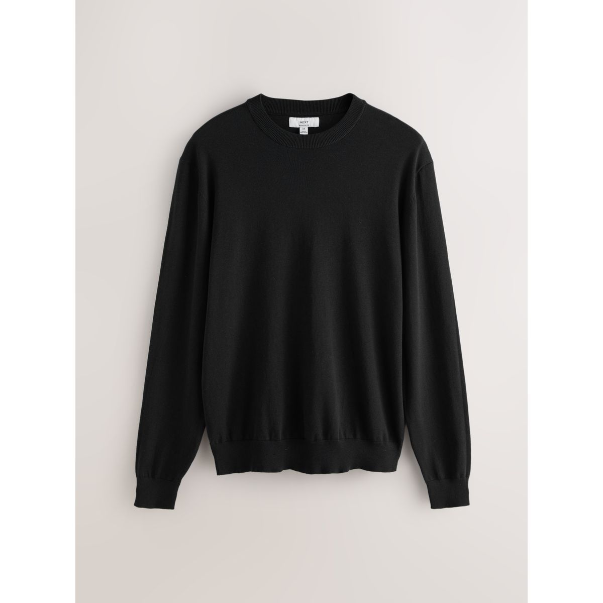 Pull standard en coton majoritaire, lot de 2 noir, NEXT