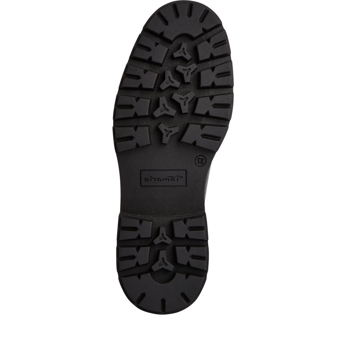 Bottine Chelsea en cuir noir cuir, TAMARIS