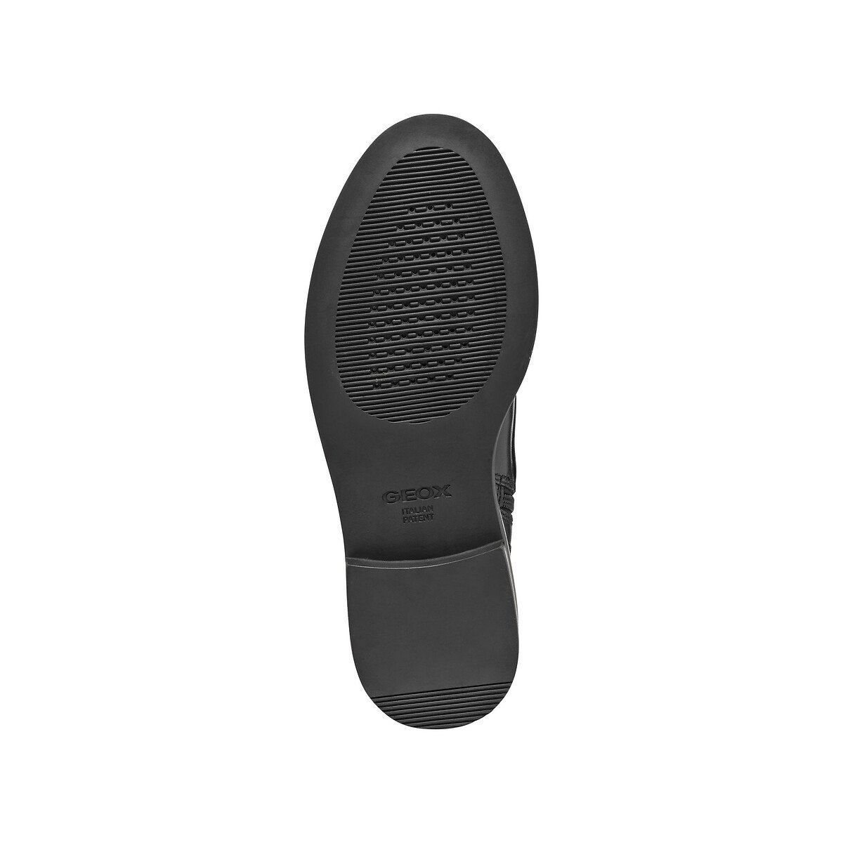 Bottines lacées en cuir, SERILDA noir, GEOX