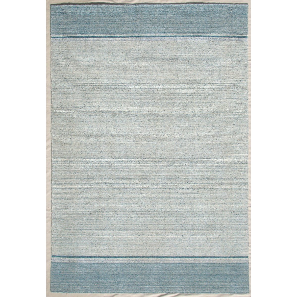 Tapis Arizona tissé main réversible viscose turquoise multicolore, THEKO