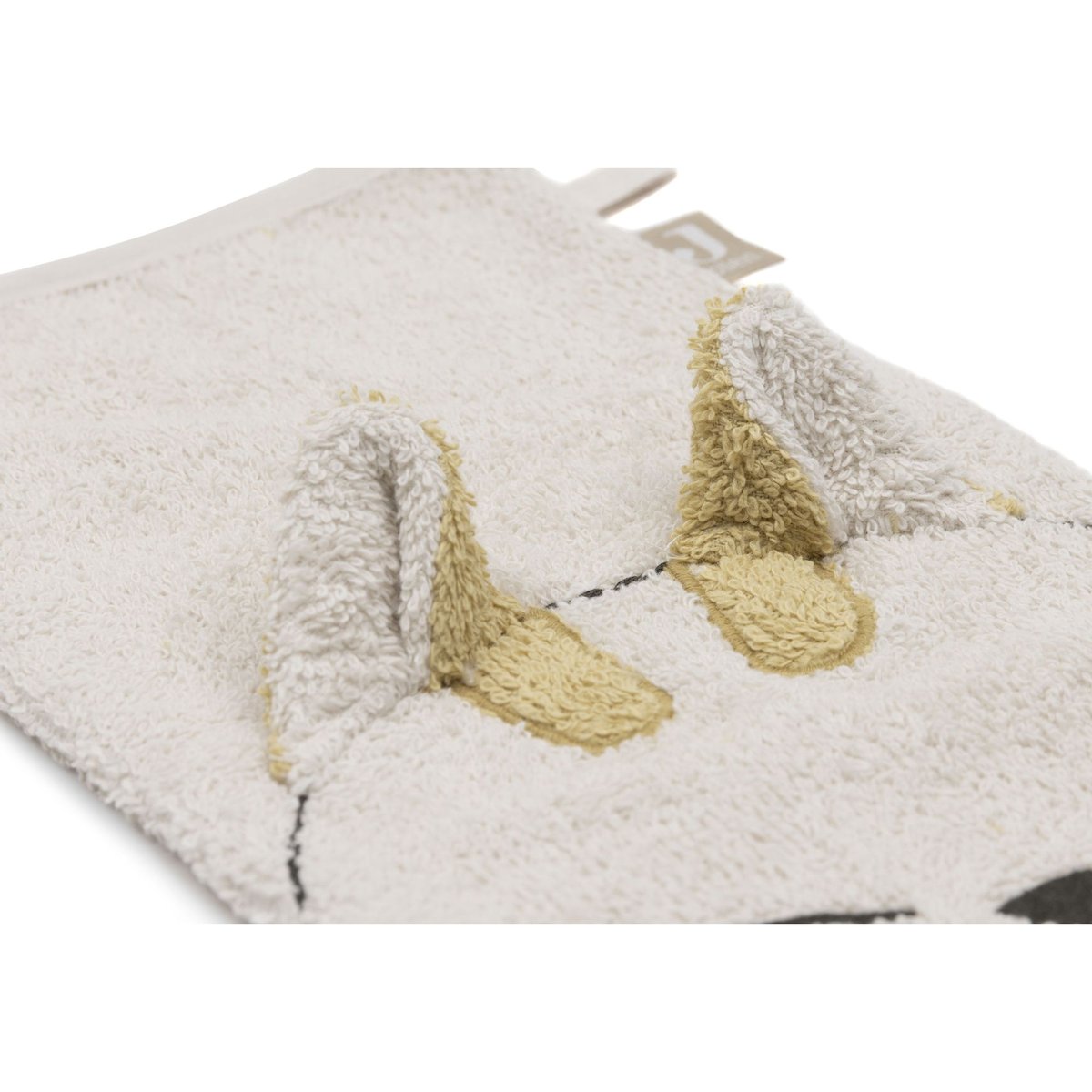 Gant de toilette éponge bébé Charlie beige, JOLLEIN