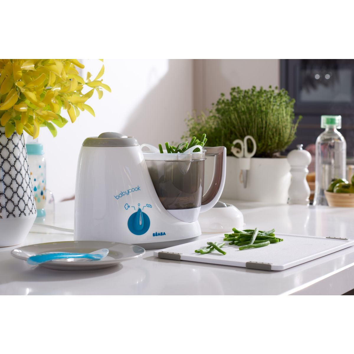 Babycook original robot cuiseur blue grey, BEABA
