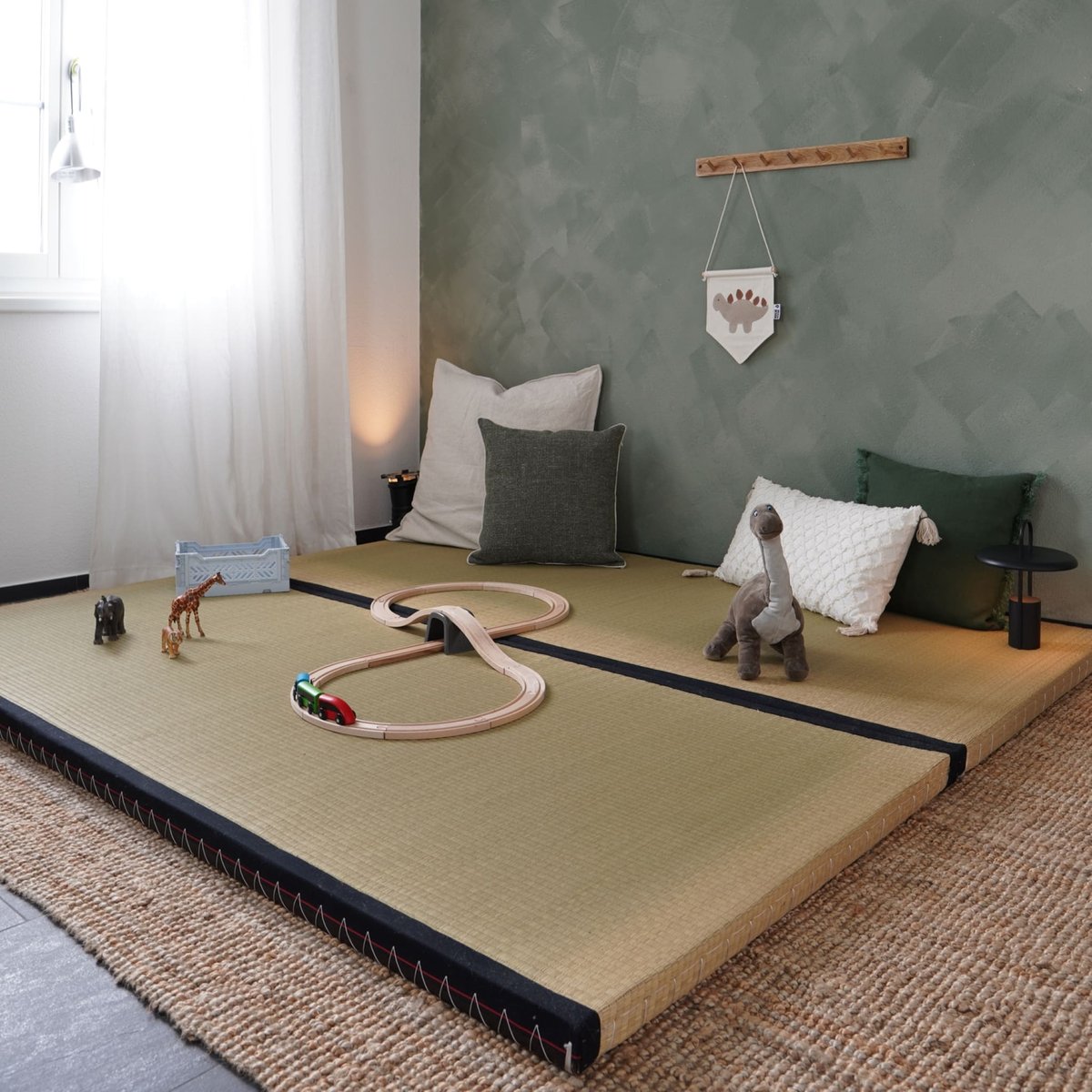 Tatami traditionnel en paille de riz 5 cm bois clair, KARUP DESIGN