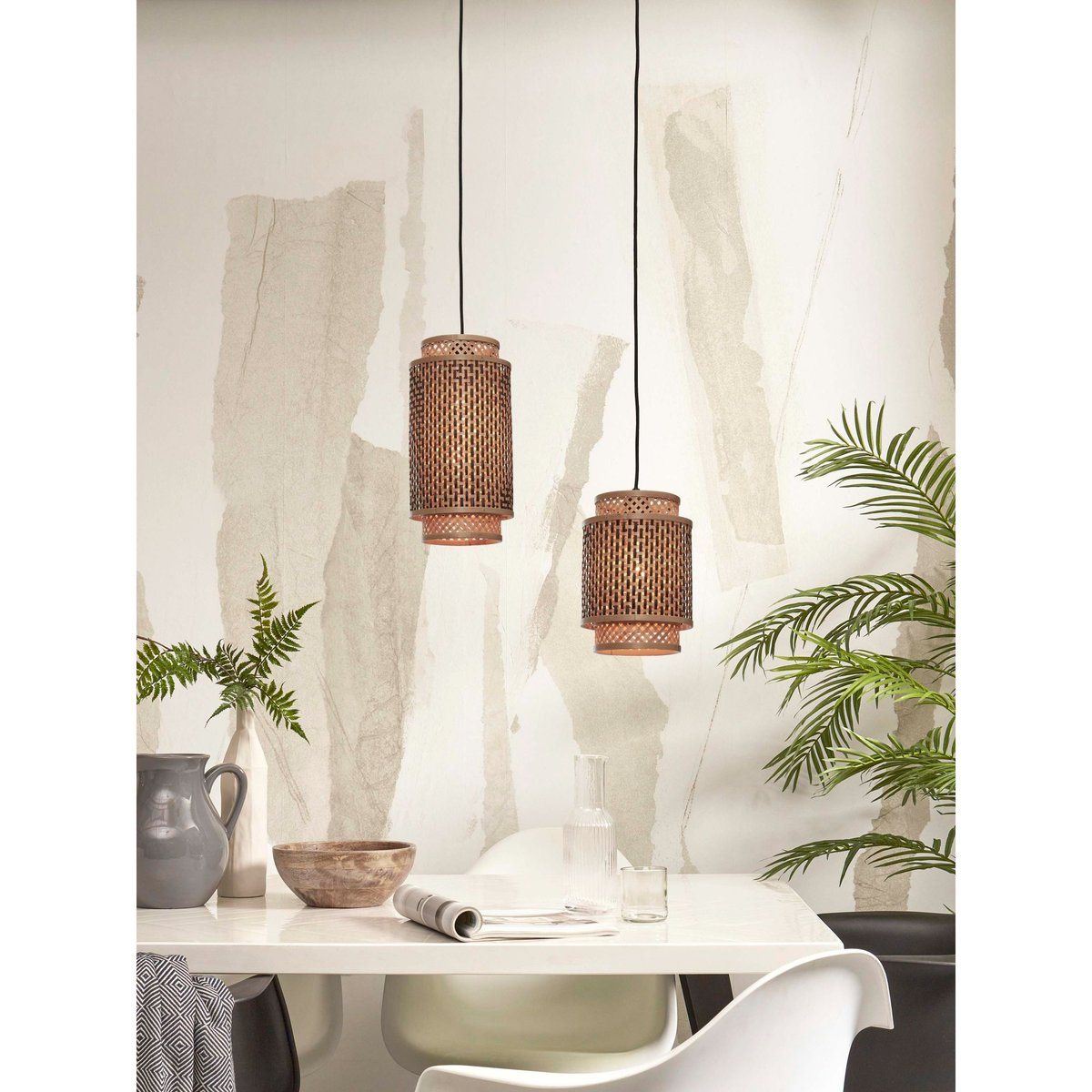Suspension Bambou BHUTAN naturel, GOOD & MOJO