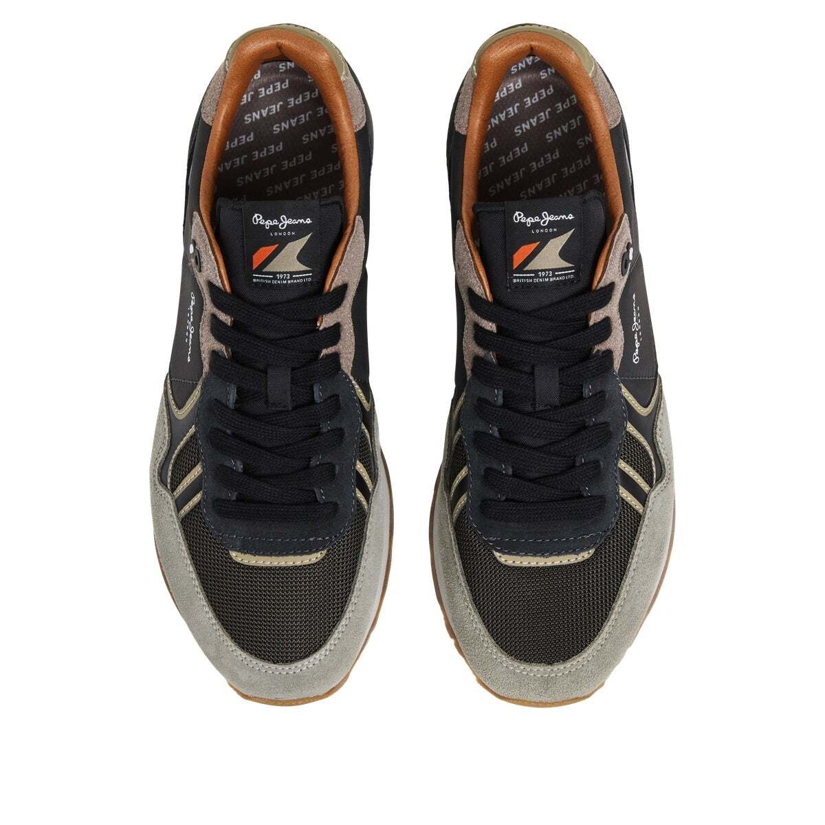 Brit - Baskets De Running Rétro gris, PEPE JEANS