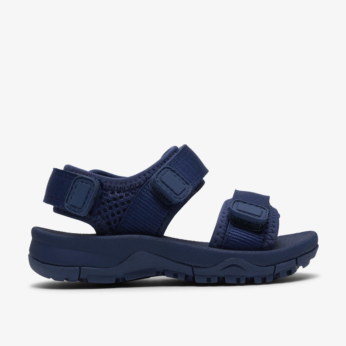 Sandales Textile Coupe Large WHARF TIDE T bleu, CLARKS