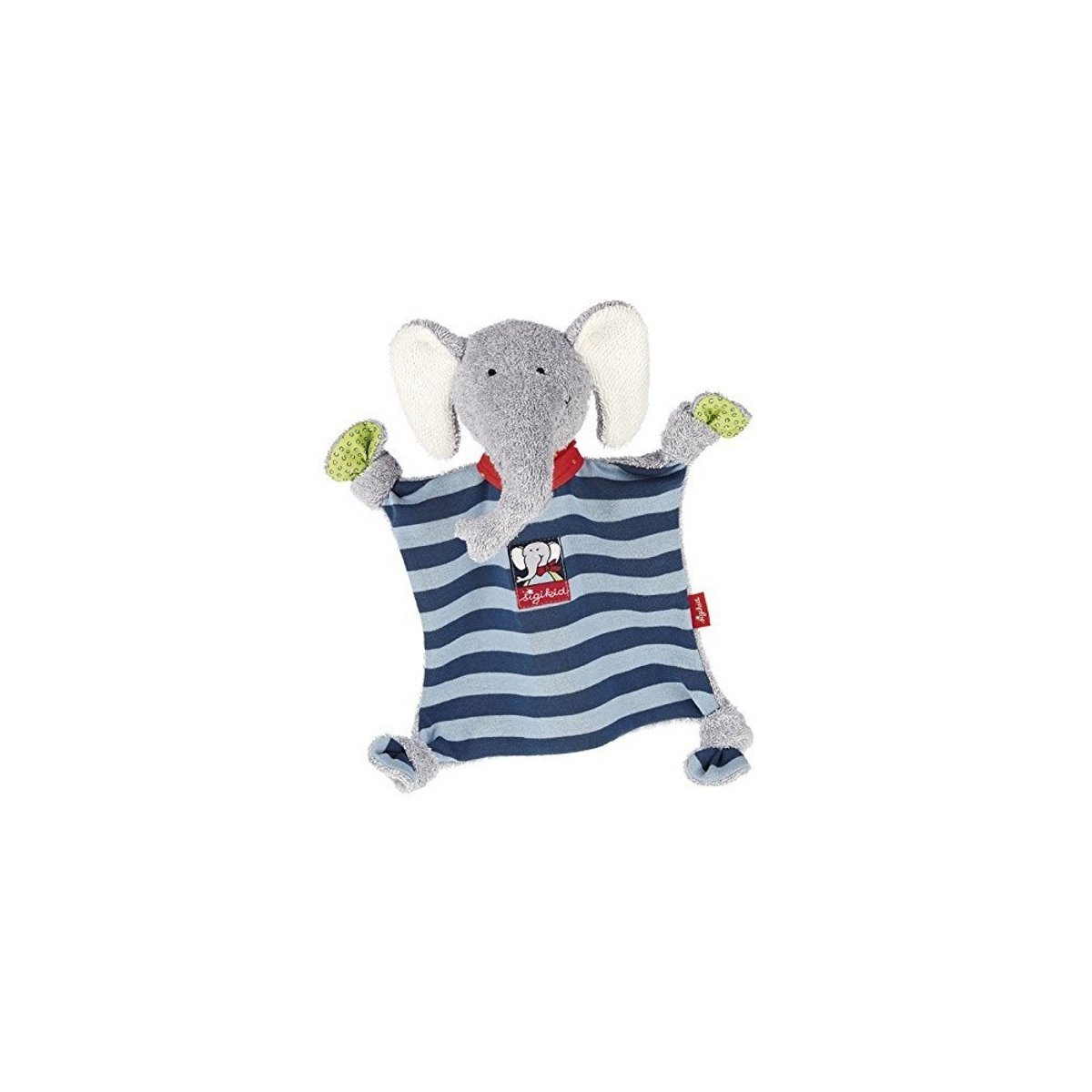 Doudou plat Lolo Lombardo bleu, SIGIKID