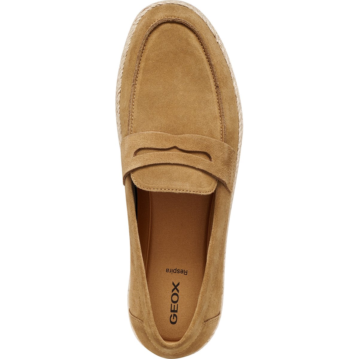 Mocassins U PANTELLERIA caramel, GEOX