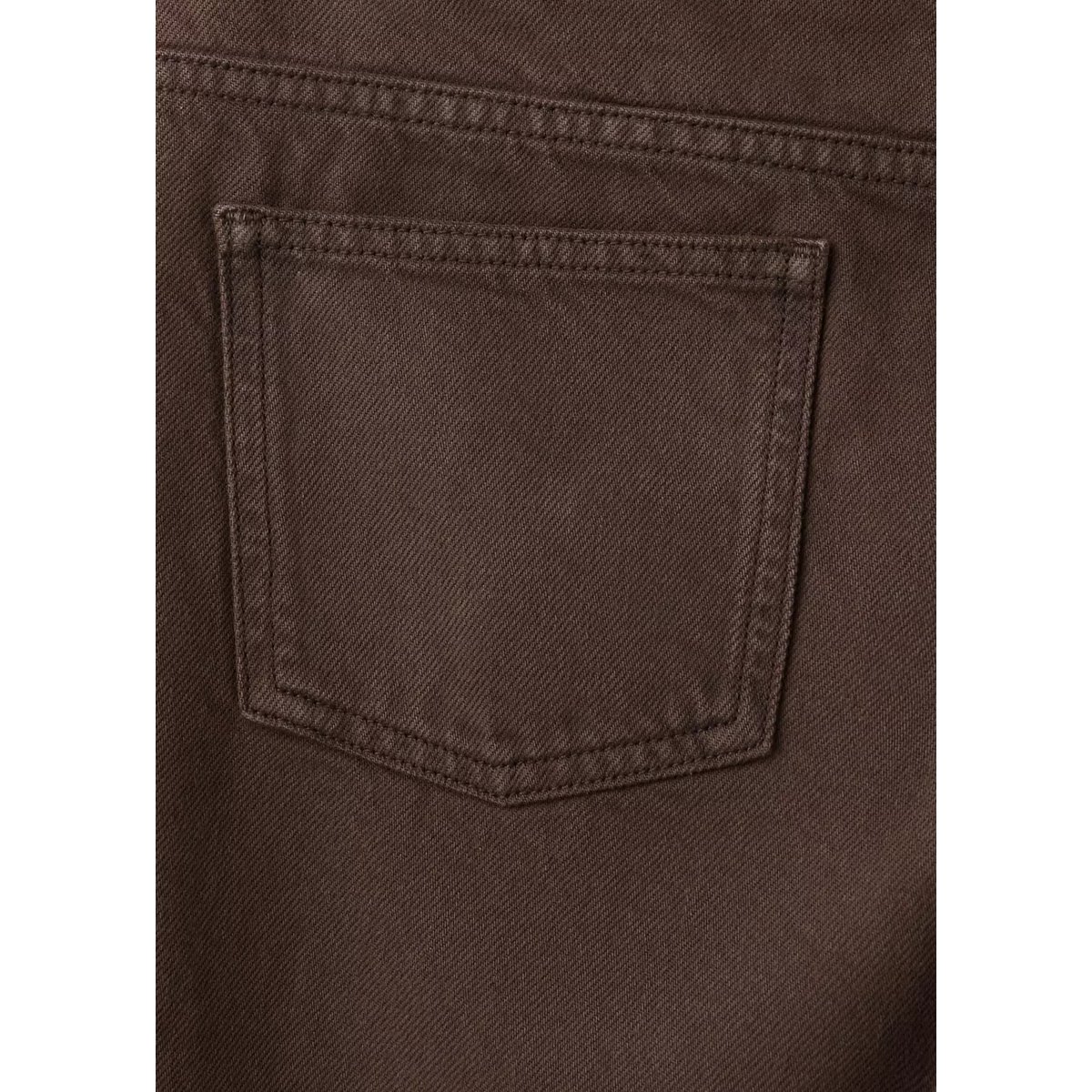 Jean taille basse coupe droite marron, MANGO TEEN