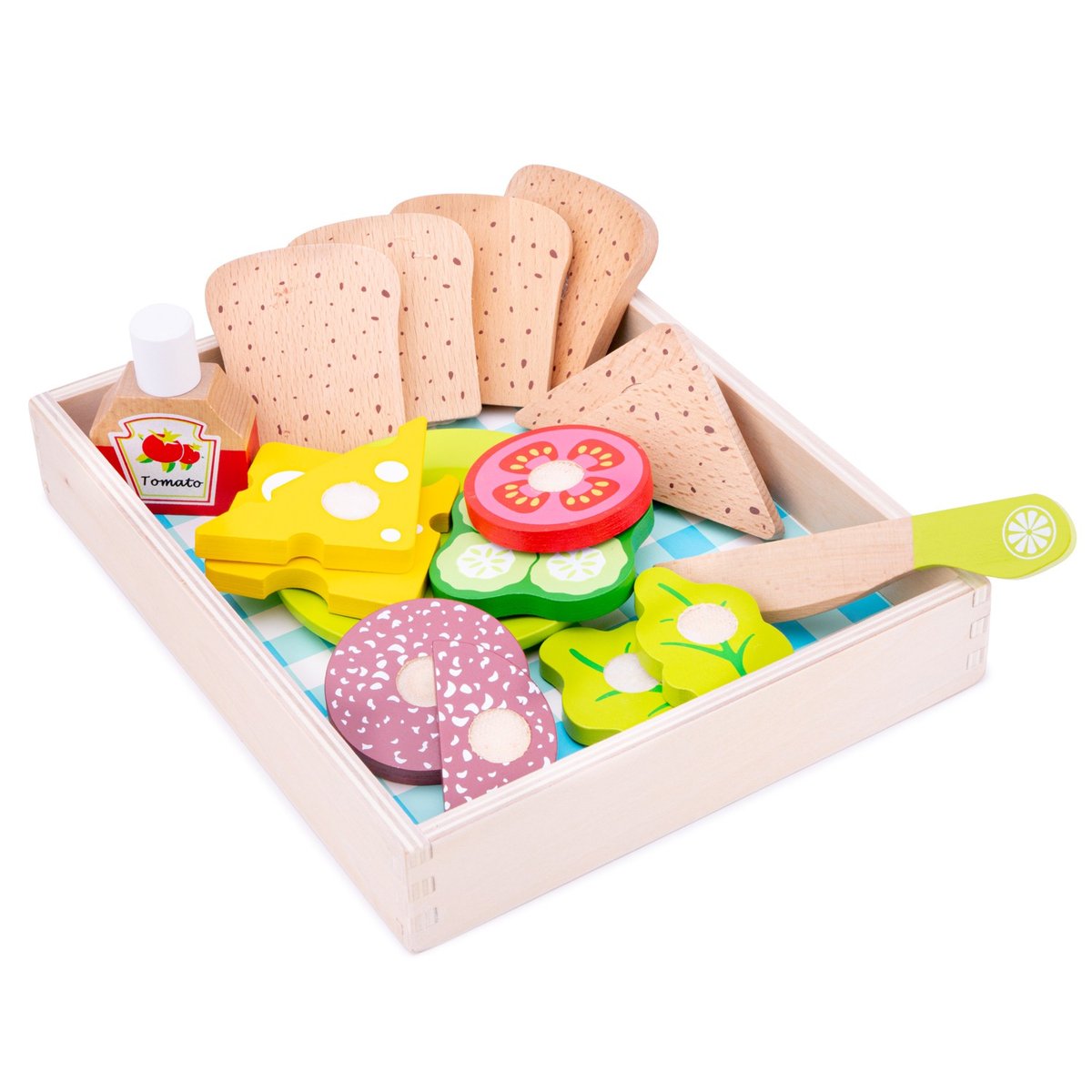 Set de Sandwich à préparer beige, NEW CLASSIC TOYS