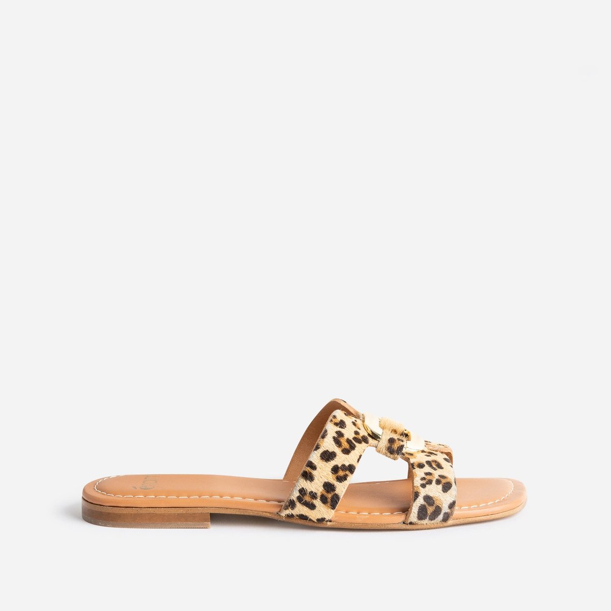 Mule en cuir MAKKA leopard, ERAM