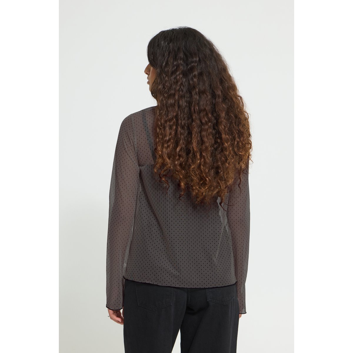 Blouse à manches longues gris anthracite, ICHI