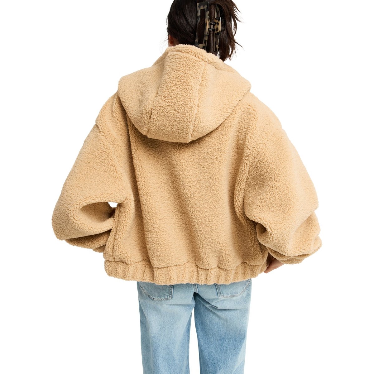Sweat zippé à capuche TAKE IT OK. beige pebble, ROXY