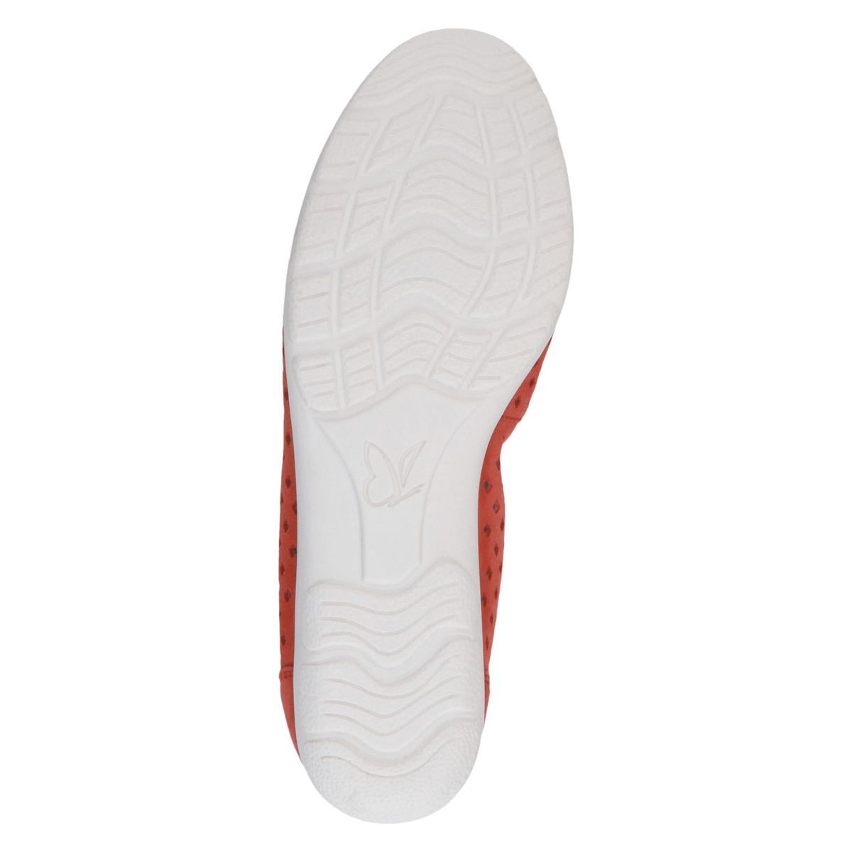 Ballerine en cuir jaune sorbet nubuck, CAPRICE