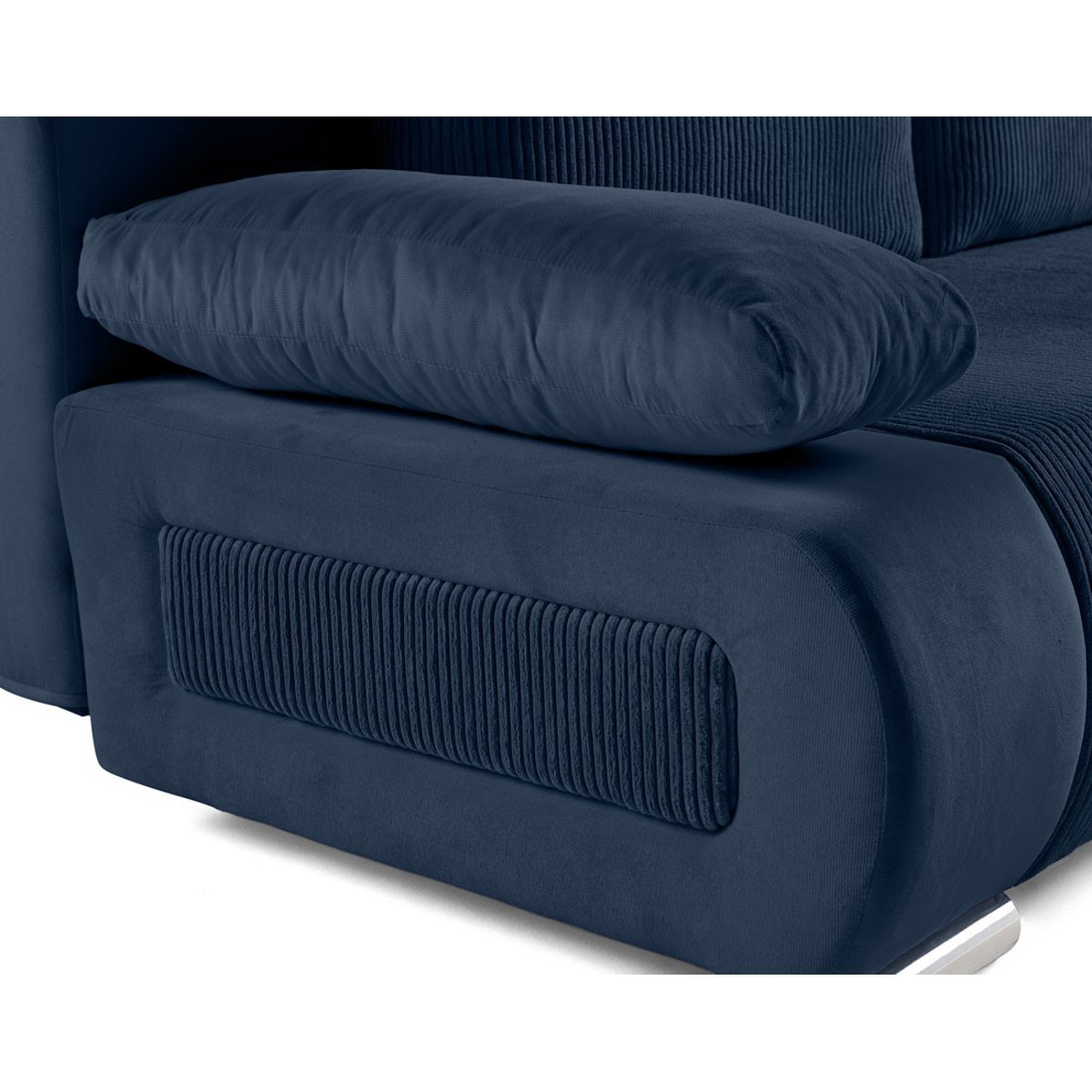 Canapé Convertible 3 places - ELIO bleu marine, BEST MOBILIER