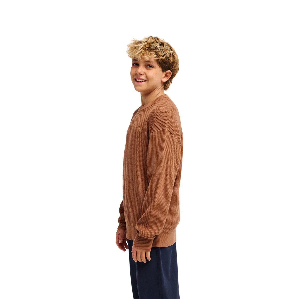 Pull WAFFLE marron rawhide, QUIKSILVER