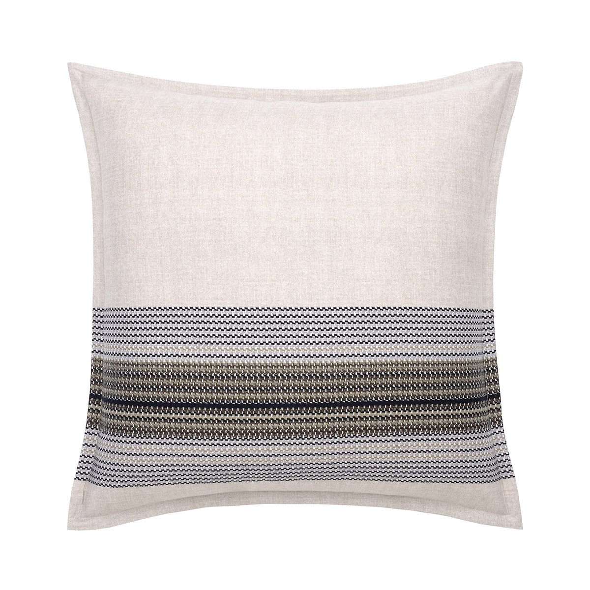 Taie d'oreiller en satin de coton beige, MODERNIST multicolore, BOSS HOME
