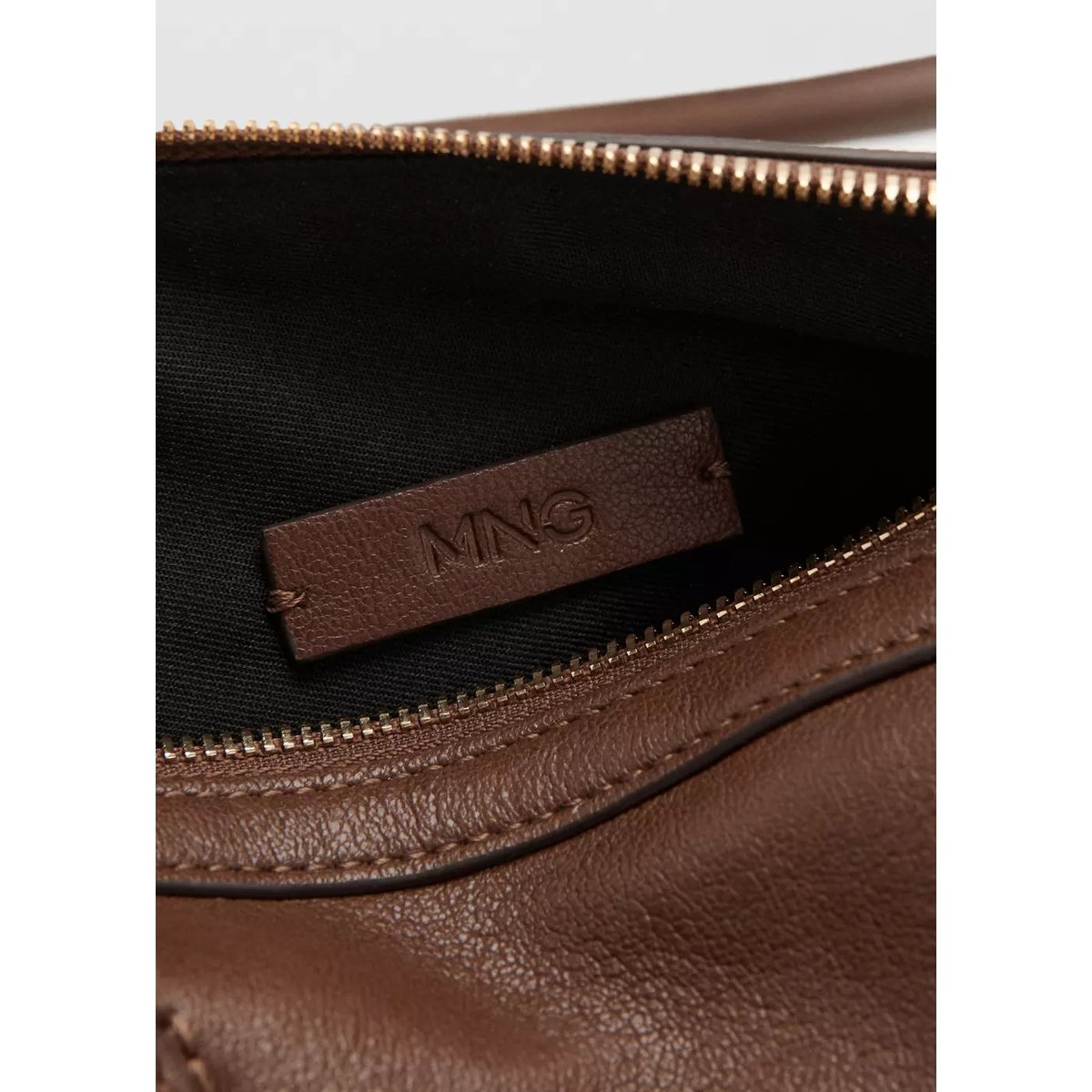 Sac bowling à boucle marron, MANGO