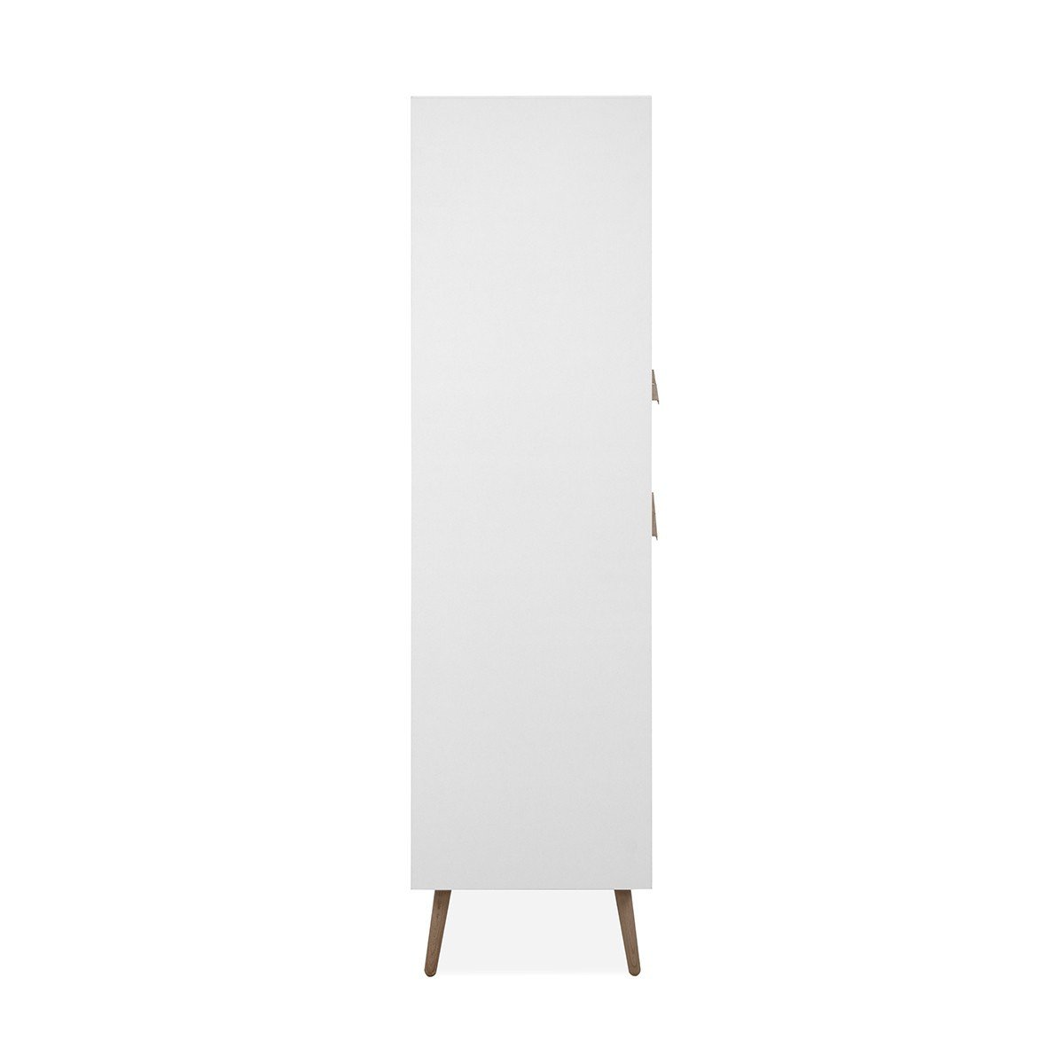 Buffet Haut 4 Portes et 2 Tiroirs H140 cm - ARONA chêne artisan / blanc, CALICOSY