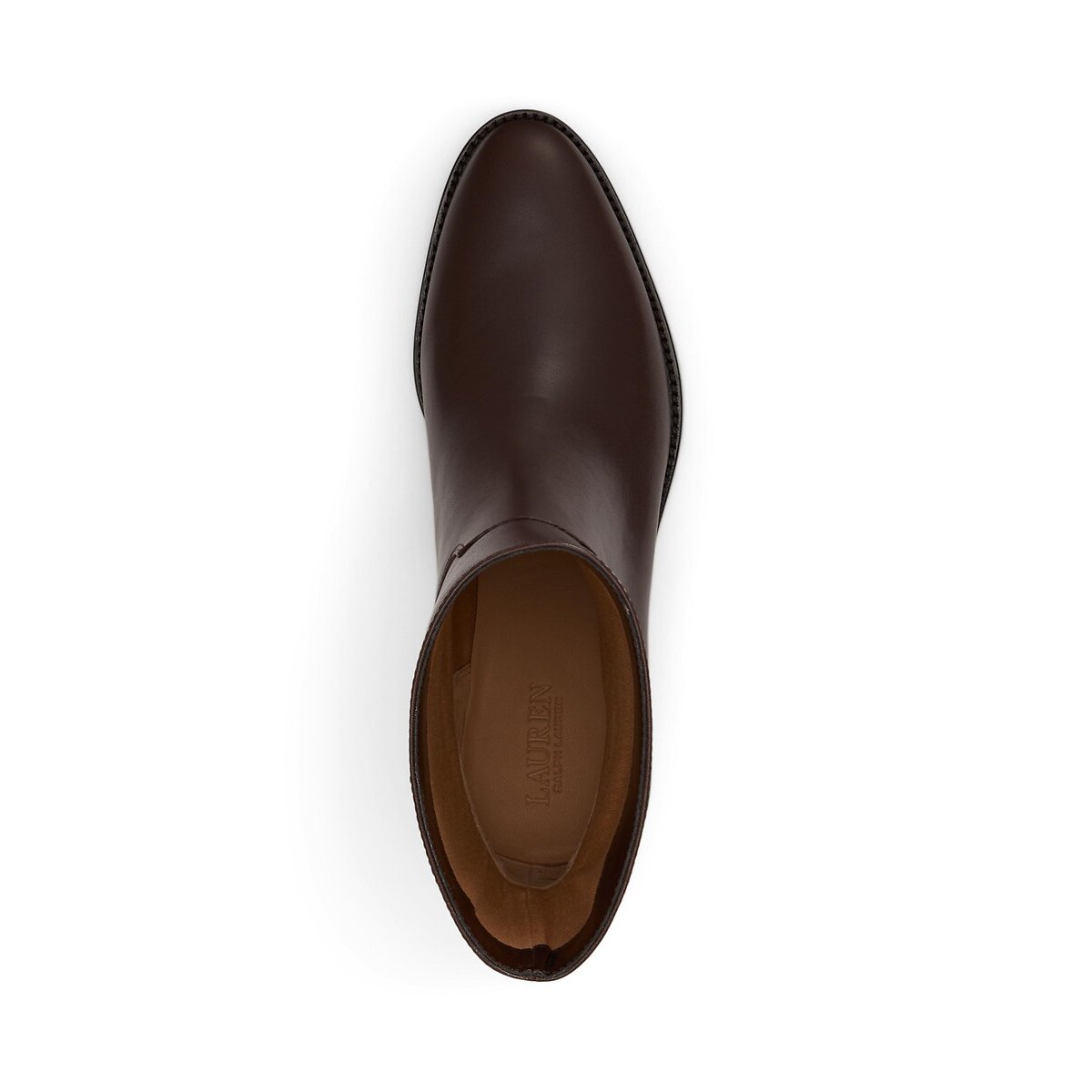 Bottines plates en cuir, KYLE marron foncé, LAUREN RALPH LAUREN