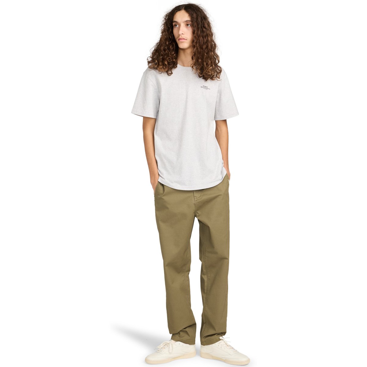 Chino REGULAR COMFORT TWILL vert kalamata, ELEMENT