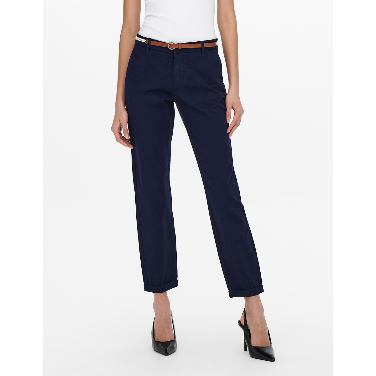 Pantalon chino marine, ONLY